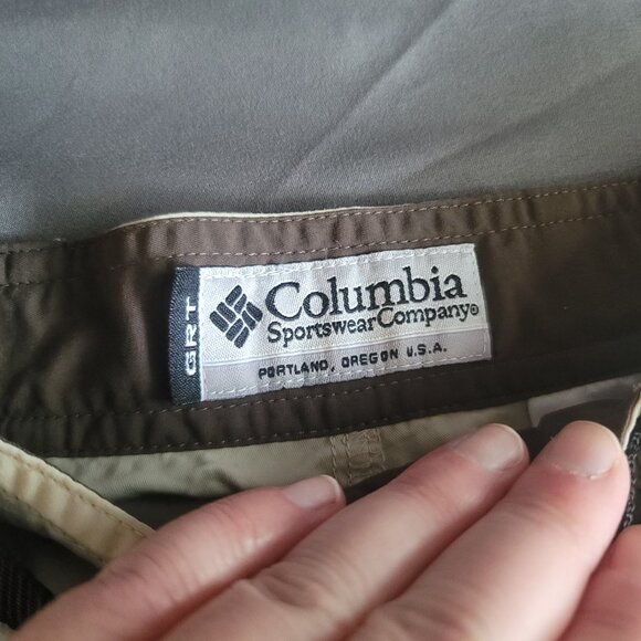 Columbia Capri Pants Womens 8 Cream GRT Omni-Dry Water Repellent Outdoor Hiking - Picture 7 of 13